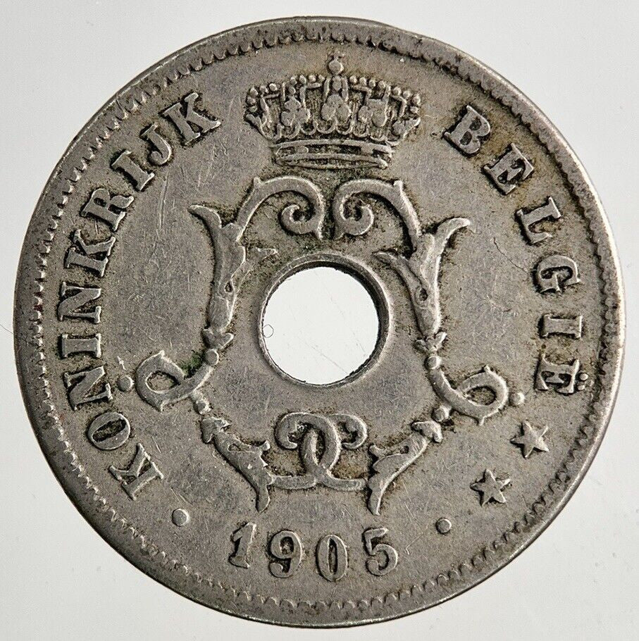1905 Belgium 10 Centimes Coin | Fine Collectable Grade