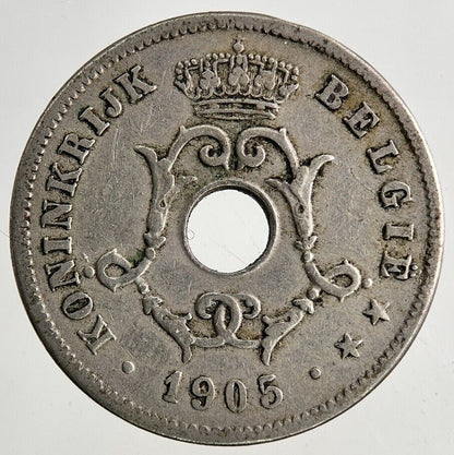 1905 Belgium 10 Centimes Coin | Fine Collectable Grade