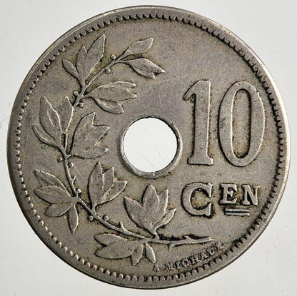 1905 Belgium 10 Centimes Coin | Fine Collectable Grade