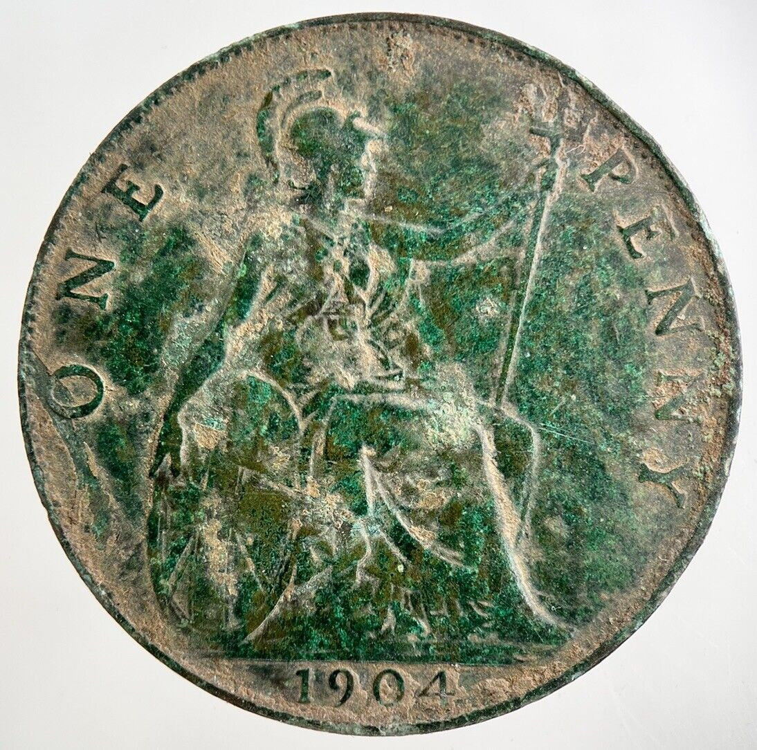 1904 Edward VII One Penny Coin | Fine Collectable Grade