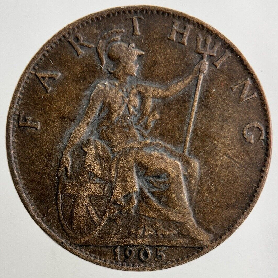 1905 Edward VII Farthing Coin | Very High Grade