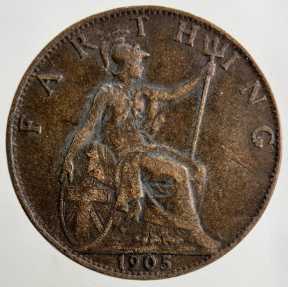 1905 Edward VII Farthing Coin | Very High Grade