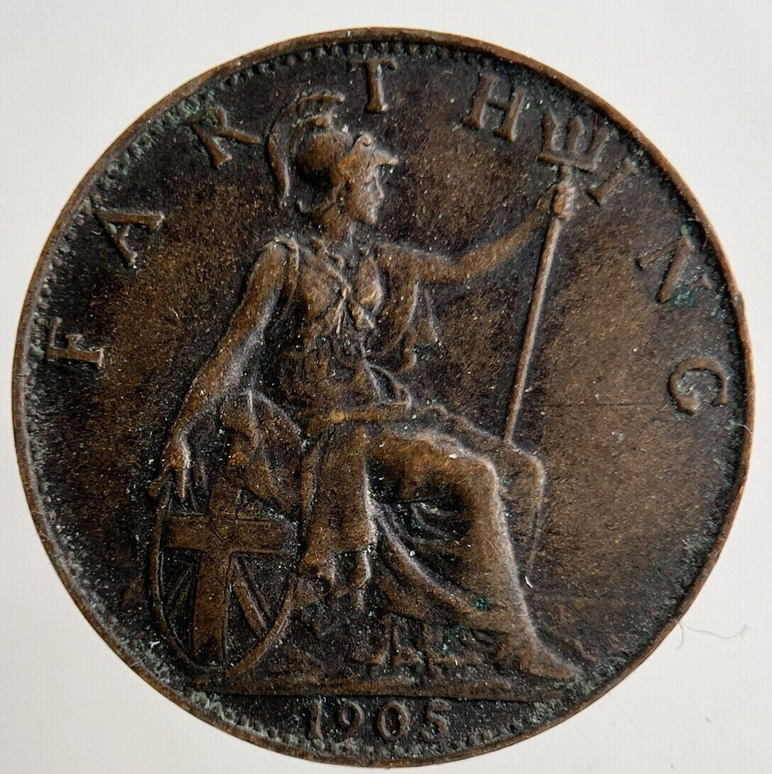 1905 Edward VII Farthing Coin | Very High Grade