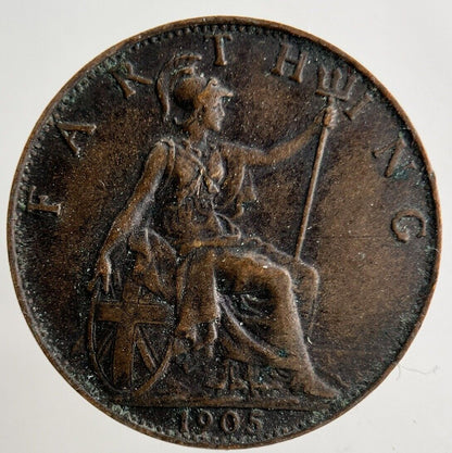 1905 Edward VII Farthing Coin | Very High Grade