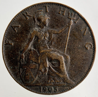 1905 Edward VII Farthing Coin | Fine Collectable Grade
