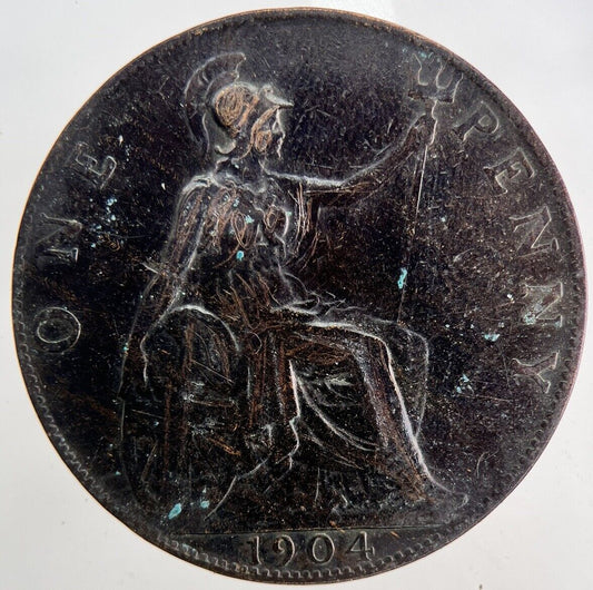 1904 Edward VII One Penny Coin | Fine Collectable Grade