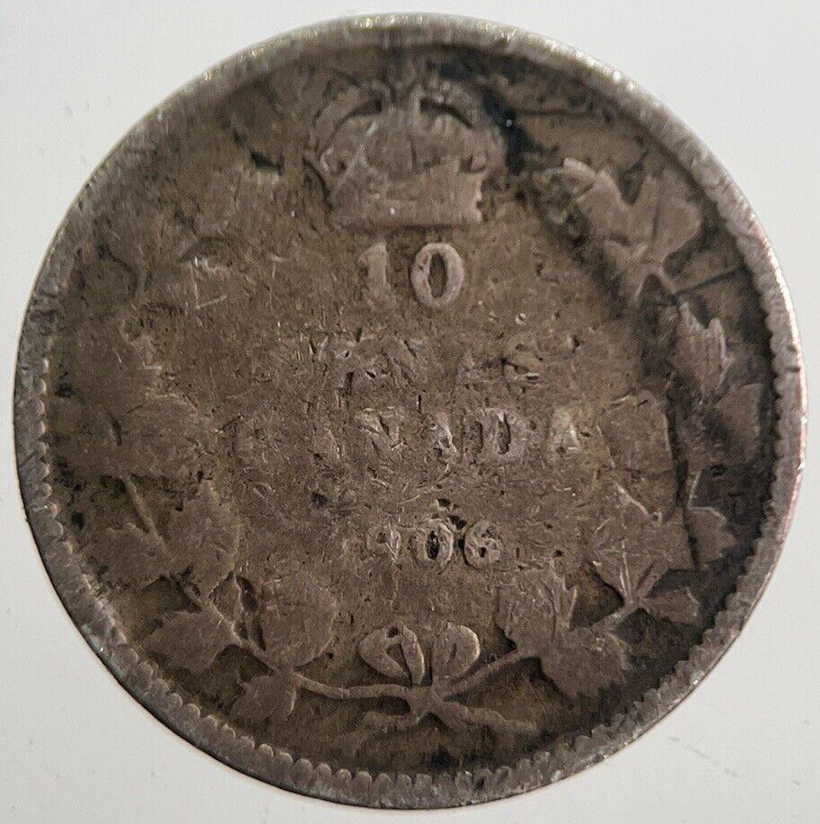 1906 Canada 10 Cents Silver Coin | Collectable Grade | a7644