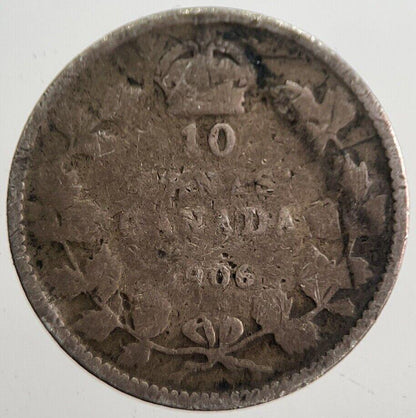 1906 Canada 10 Cents Silver Coin | Collectable Grade | a7644