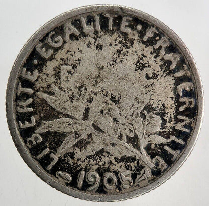 1905 France 1 Franc Silver Coin | Fair Grade