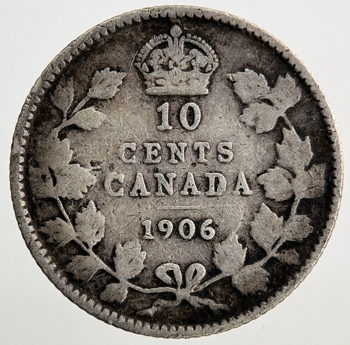 1906 Canada 10 Cents Silver Coin | Fine Collectable Grade