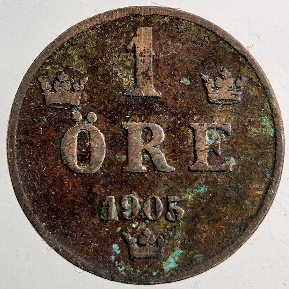 1905 Sweden 1 Ore Coin | Fine Collectable Grade