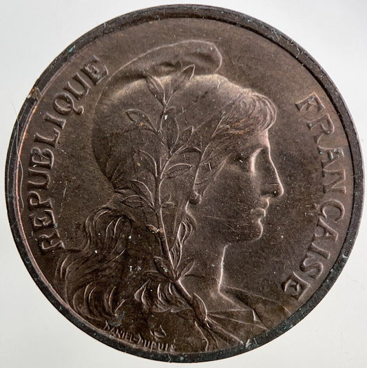 1905 France 5 Cinq Centimes Coin | Fine Collectable Grade