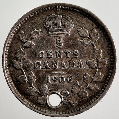 1906 Canada 5 Cents Silver Coin | Fine Collectable Grade