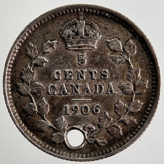 1906 Canada 5 Cents Silver Coin | Fine Collectable Grade