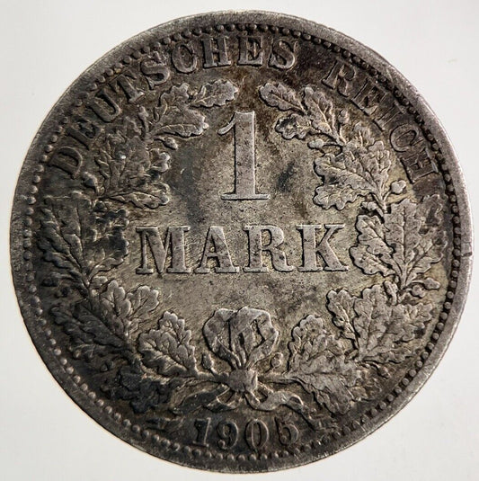 1905 Germany 1 Mark Silver Coin | Fine Collectable Grade