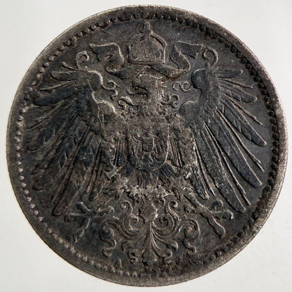 1905 Germany 1 Mark Silver Coin | Fine Collectable Grade