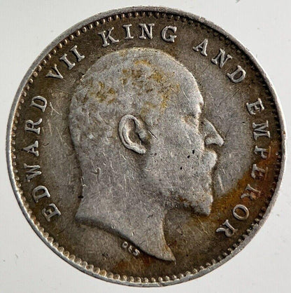 1905 India 2 Annas Silver Coin | Fine Collectable Grade