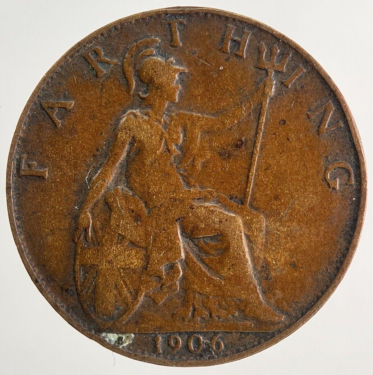 1906 Edward VII Farthing Coin | Fine Collectable Grade