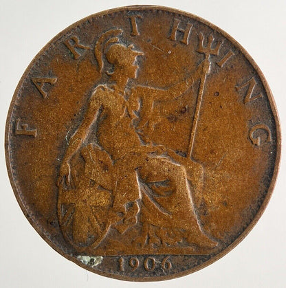 1906 Edward VII Farthing Coin | Fine Collectable Grade