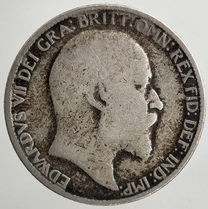 1906 Edward VII Sixpence Silver Coin | Collectable Grade | a5587