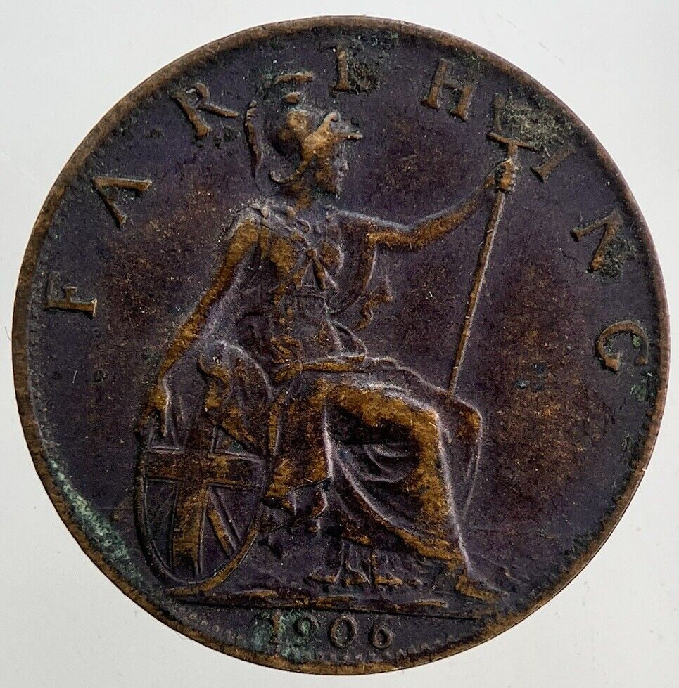 1906 Edward VII Farthing Coin | Very High Grade