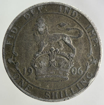 1906 Edward VII One Shilling Silver Coin | Collectable Grade