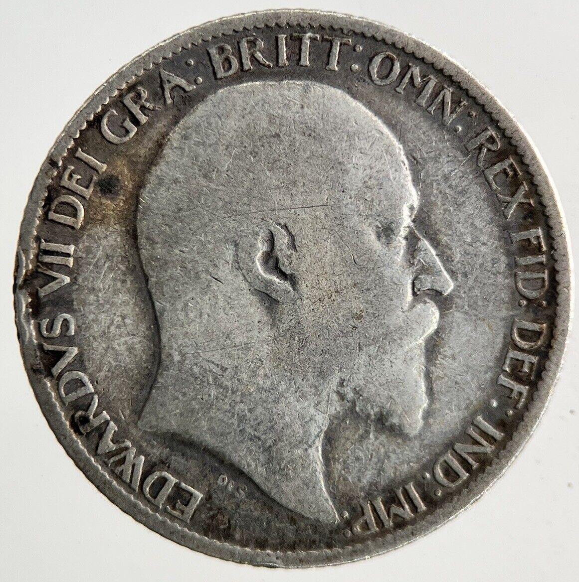 1906 Edward VII Sixpence Silver Coin | Fine Collectable Grade