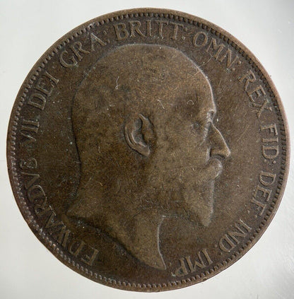 1906 Edward VII One Penny Coin | Fine Collectable Grade