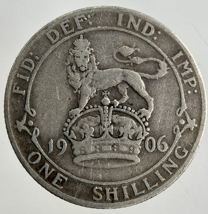1906 Edward VII Shilling Silver Coin | Fine Collectable Grade