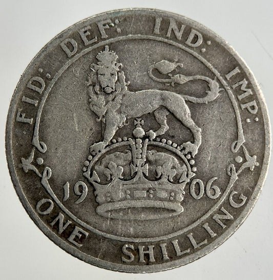 1906 Edward VII Shilling Silver Coin | Fine Collectable Grade