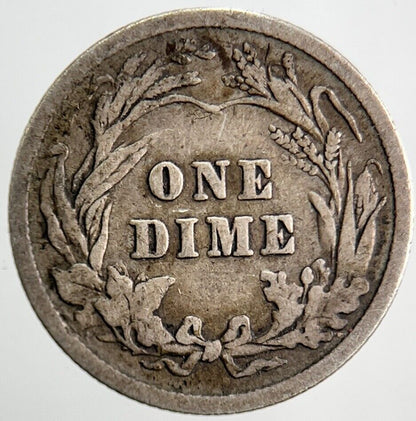1906 US USA Barber One 1 Dime Silver Coin | Collectable Grade | a1754
