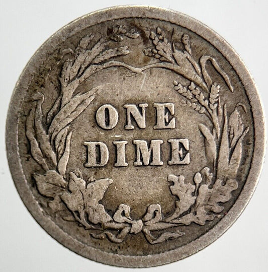 1906 US USA Barber One 1 Dime Silver Coin | Collectable Grade | a1754