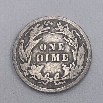 1906 US USA Barber One 1 Dime | American Silver Coin | Collectable Grade | a212