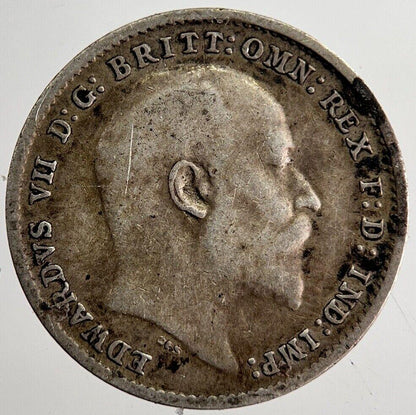 1906 Edward VII Threepence Silver Coin | Very High Grade | a8710