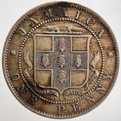 1906 Jamaica Edward VII One Penny Coin | Very High Grade | a5638