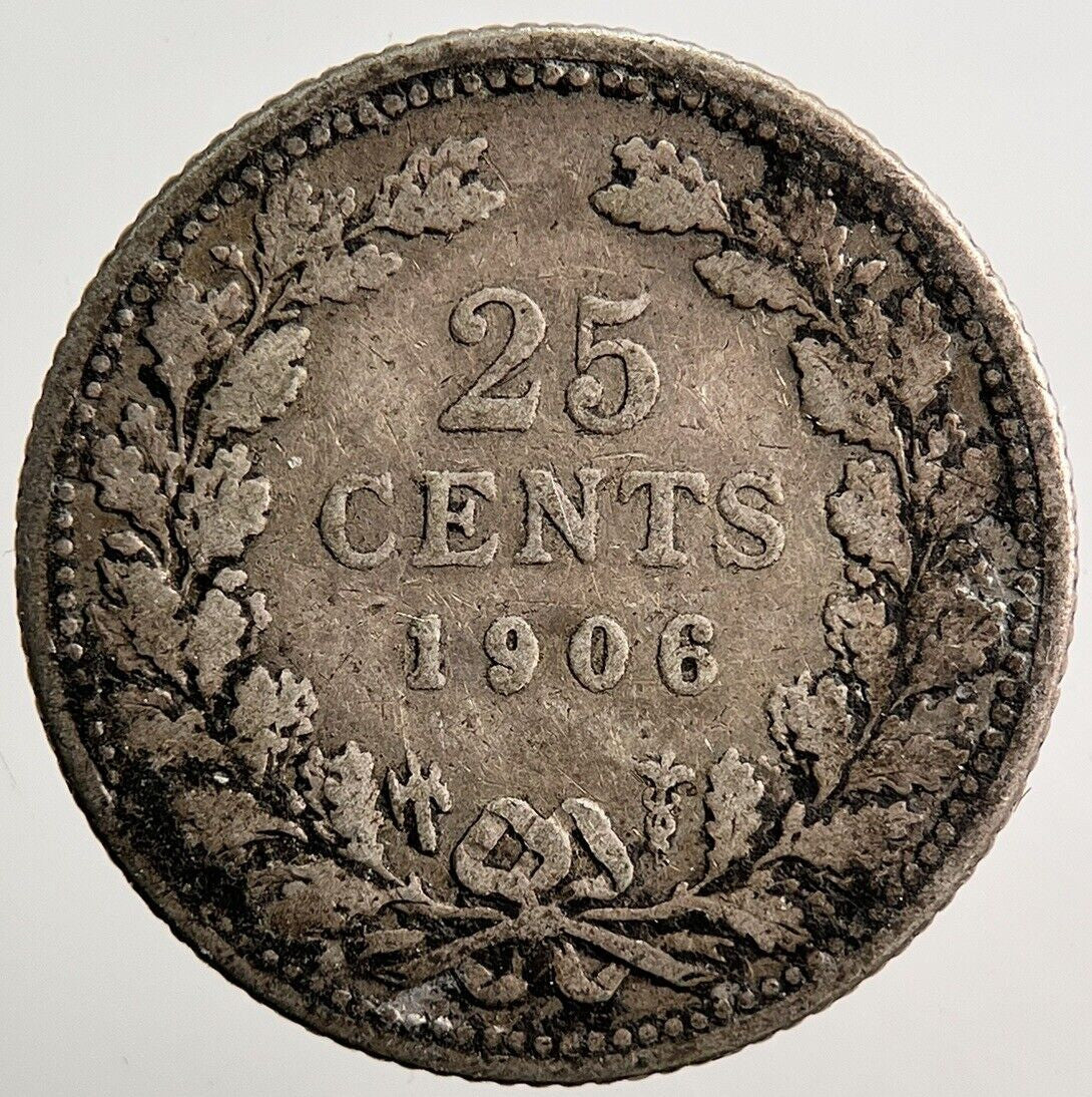 1906 Netherlands 10 Cents Silver Coin | Collectable Grade | a3754
