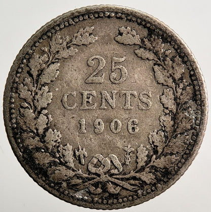 1906 Netherlands 10 Cents Silver Coin | Collectable Grade | a3754