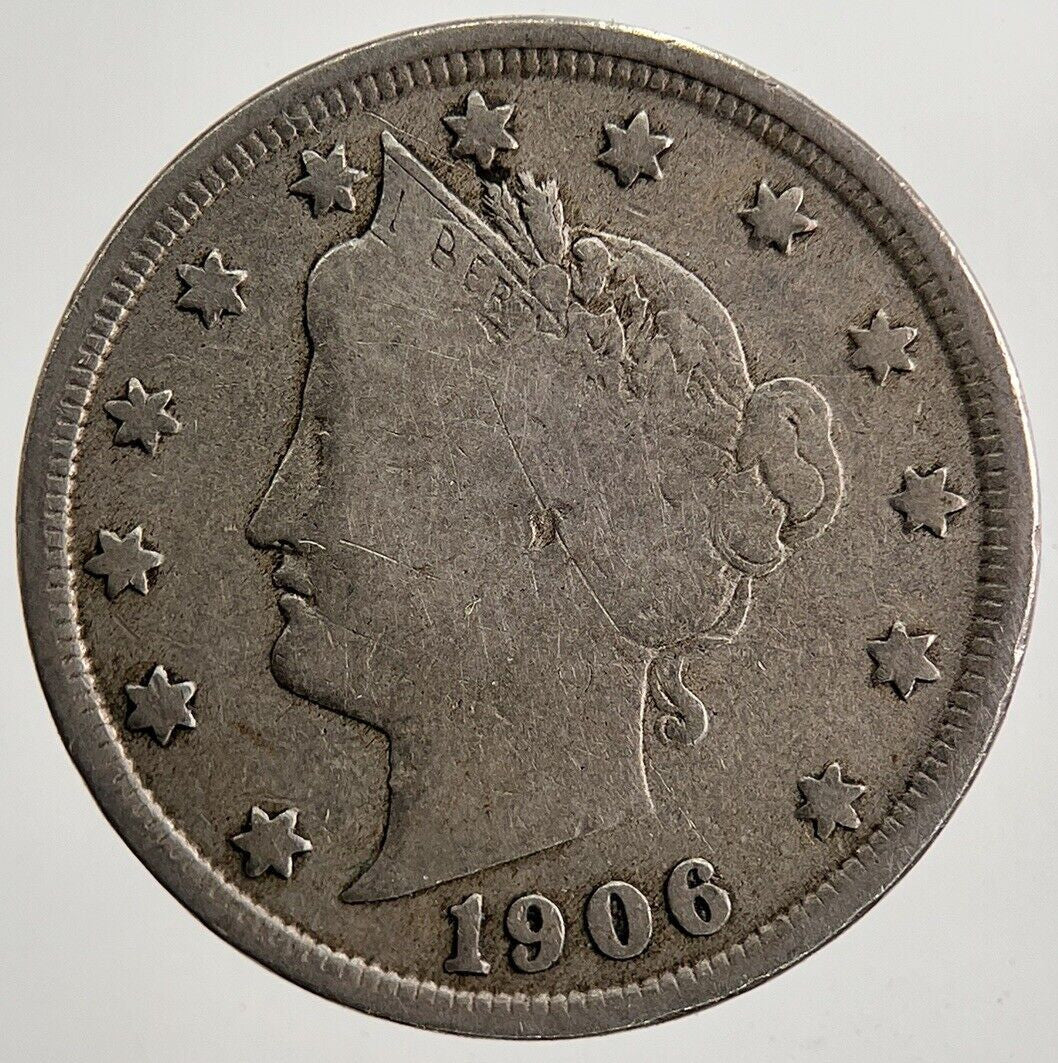 1906 US USA Liberty V 5 Cents Nickel Coin | Collectable Grade | a5003