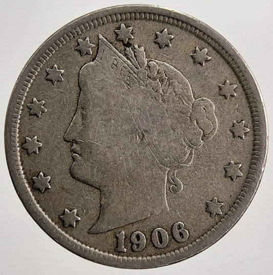 1906 US USA Liberty V 5 Cents Nickel Coin | Collectable Grade | a5003