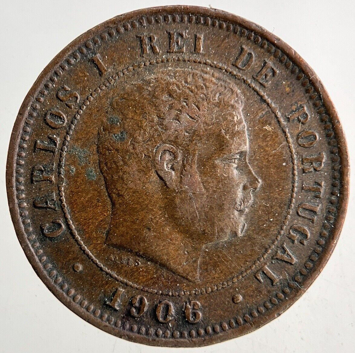 1906 Portugal 5 Reis Coin | Fine Collectable Grade
