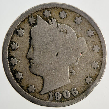 1906 US USA Nickel V Cents Coin | Collectable Grade