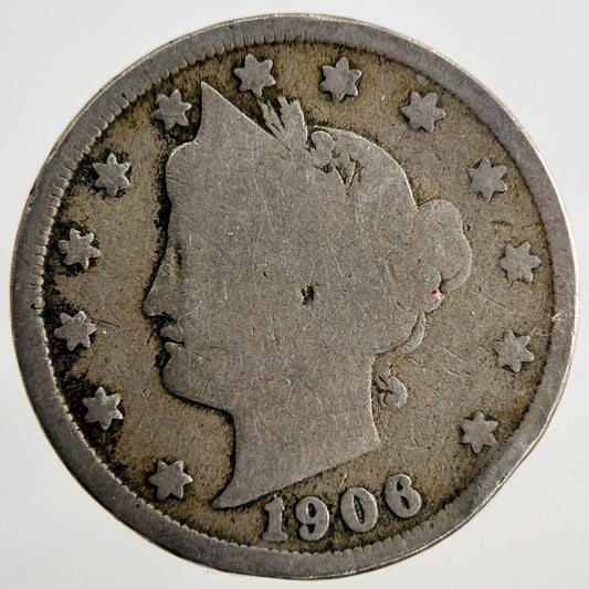 1906 US USA Nickel V Cents Coin | Collectable Grade