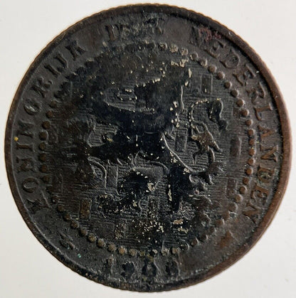 1906 Netherlands 1 Cent Coin | Fair Grade