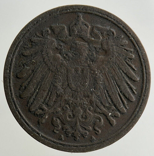 1906 Germany 1 Pfennig Coin | Fine Collectable Grade