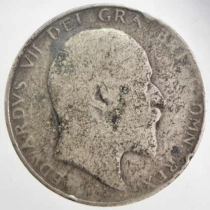 1907 Edward VII Half Crown Silver Coin | Collectable Grade | a5852
