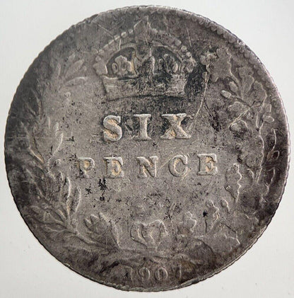 1907 Edward VII Sixpence Silver Coin | Collectable Grade | a5856