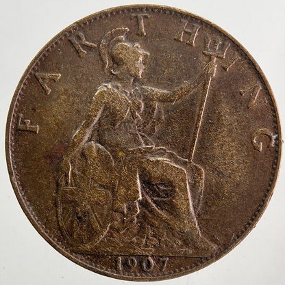 1907 Edward VII Farthing Coin | Fine Collectable Grade