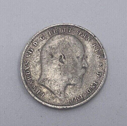 1907 Edward VII Threepence | British Silver Coin | Collectable Grade | a077