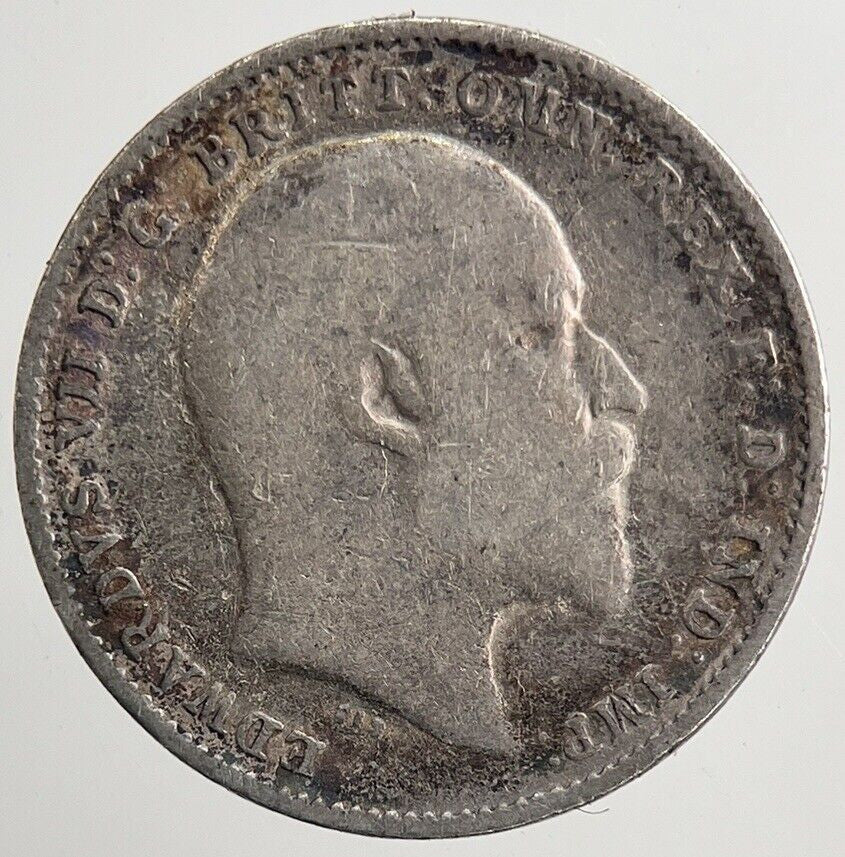 1907 Edward VII Threepence Silver Coin | Collectable Grade | a5588