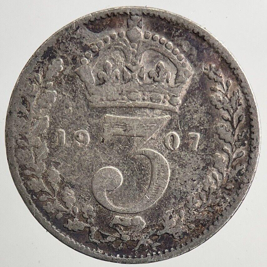 1907 Edward VII Threepence Silver Coin | Collectable Grade | a5588